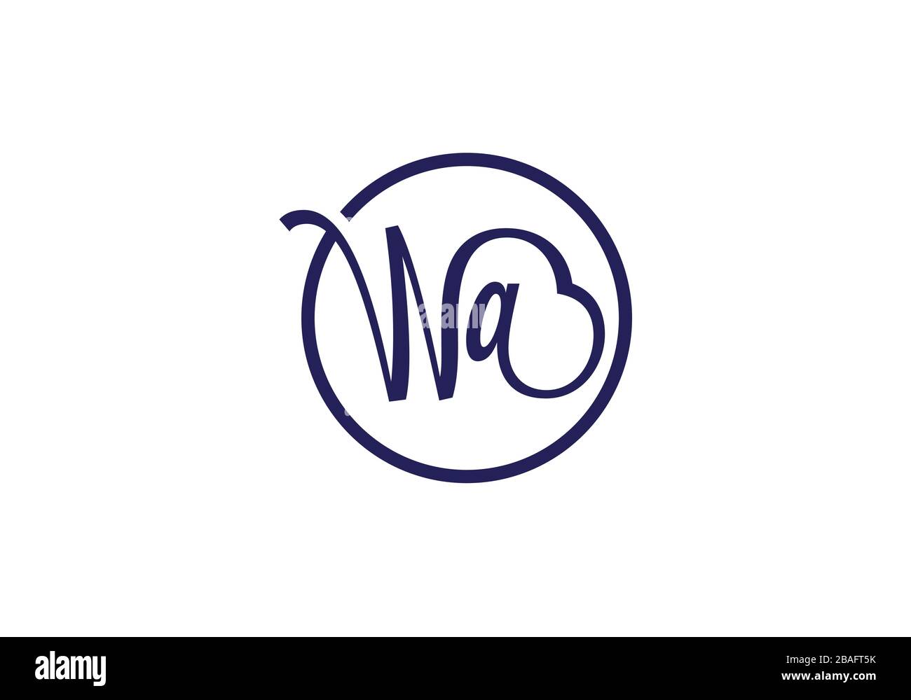 W A, WA Initial Letter Logo design vector template, Graphic Alphabet ...