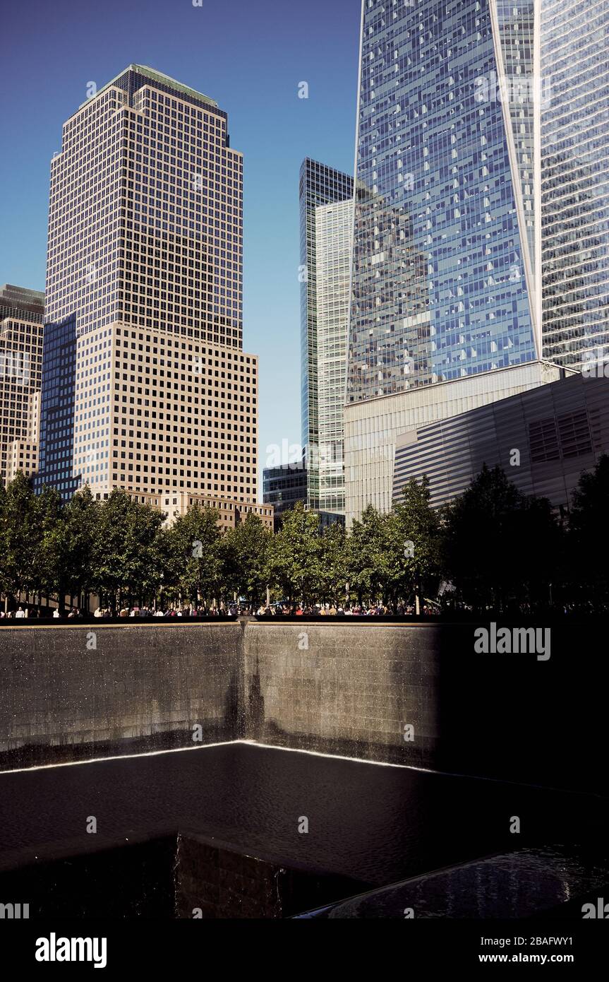 World Trade Center Memorial, New York Stock Photo