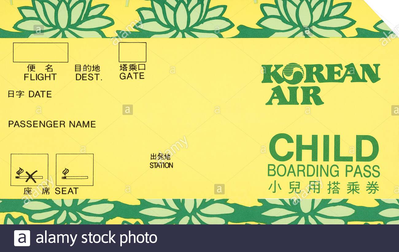 Airline Boarding Pass High Resolution Stock Photography and Images Alamy