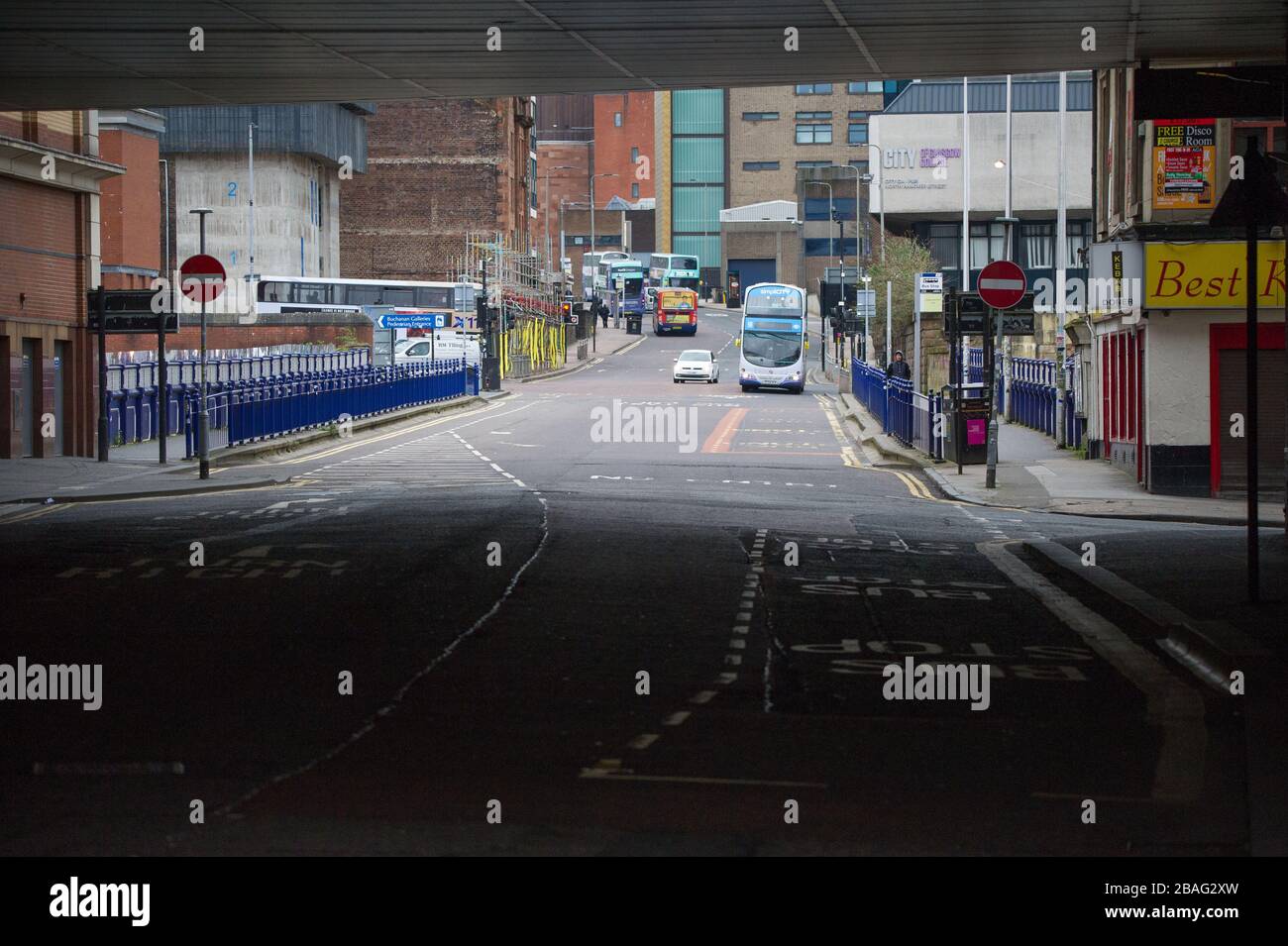 Glasgow, UK. 27th Mar, 2020. Pictured Views of Glasgow City Centre