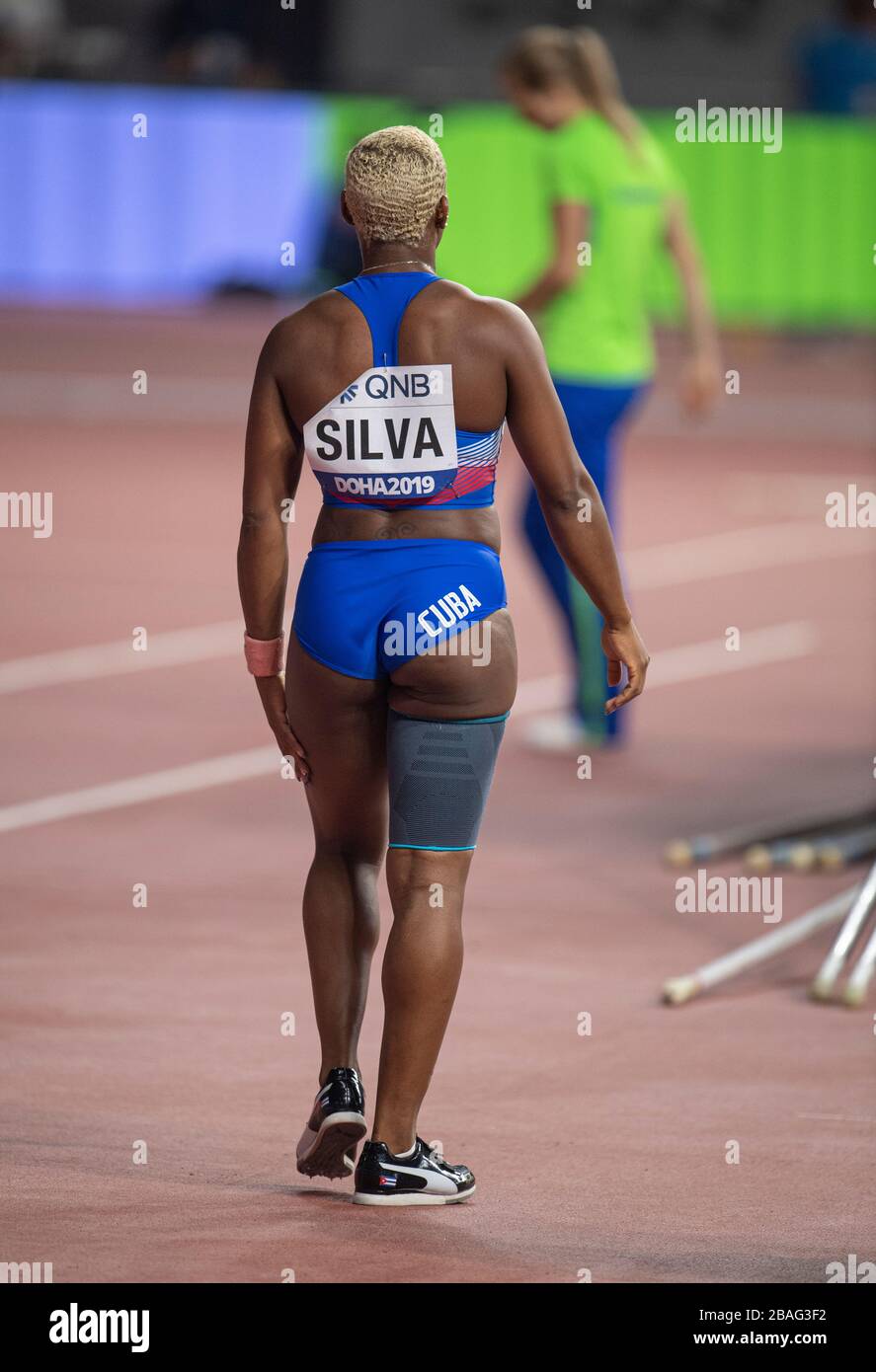 DOHA QATAR SEP 29 Yarisley Silva (CUB) competing in the women’s