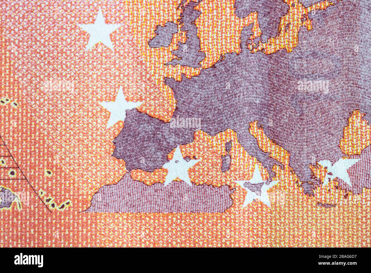 Close up macro detail of EURO money banknotes, detail photo of EURO ...