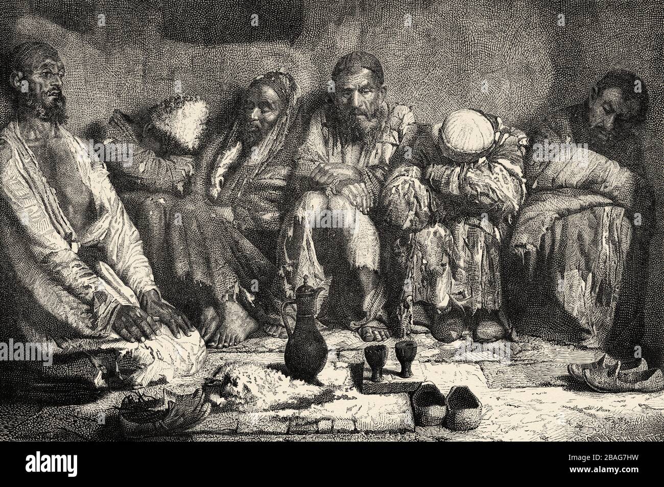 Opium eaters, from Travels in central Asia 1863 by Armin Vambery