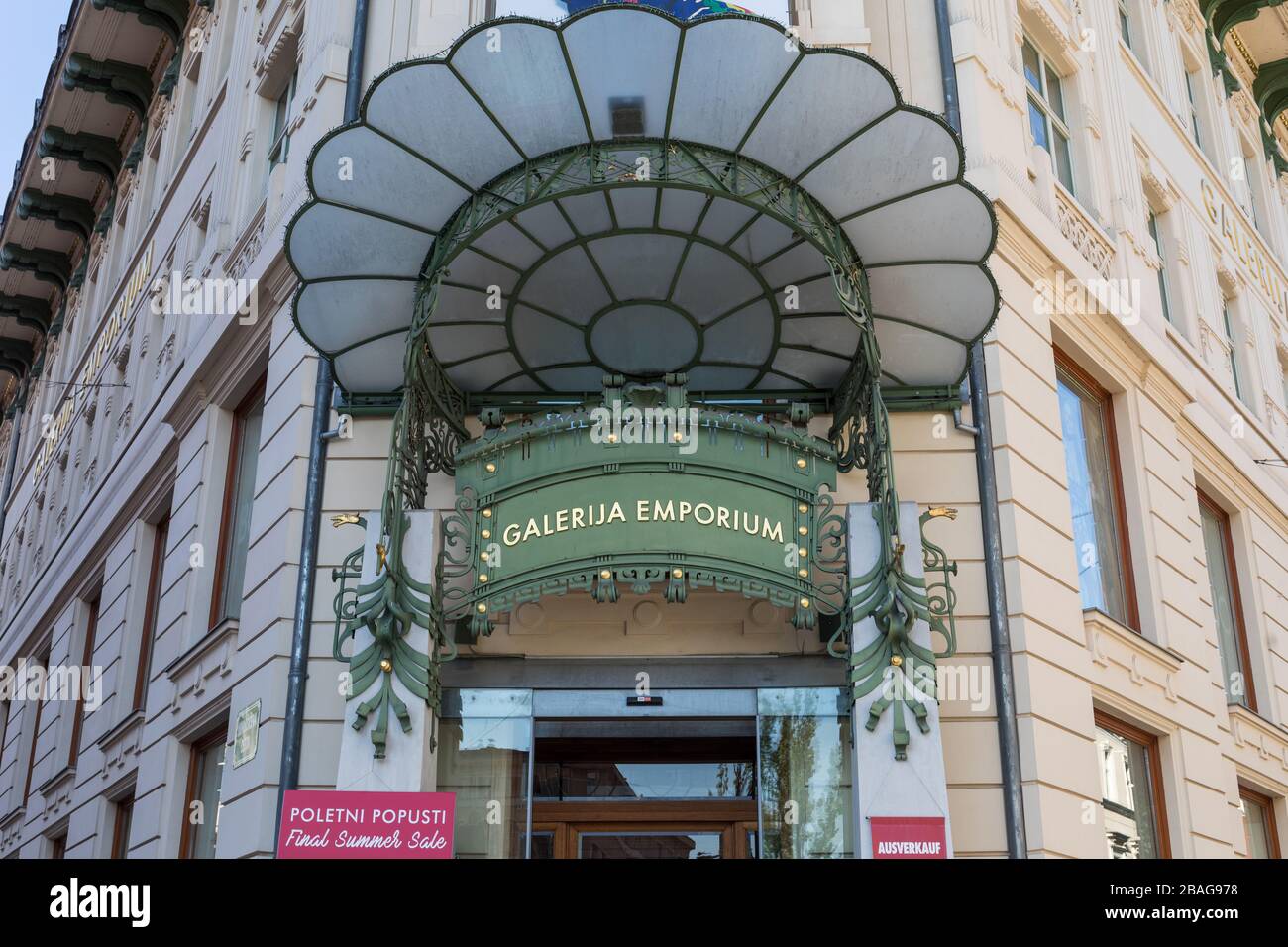 Luxury department and fashion store Galerija Emporium, Ljubljana