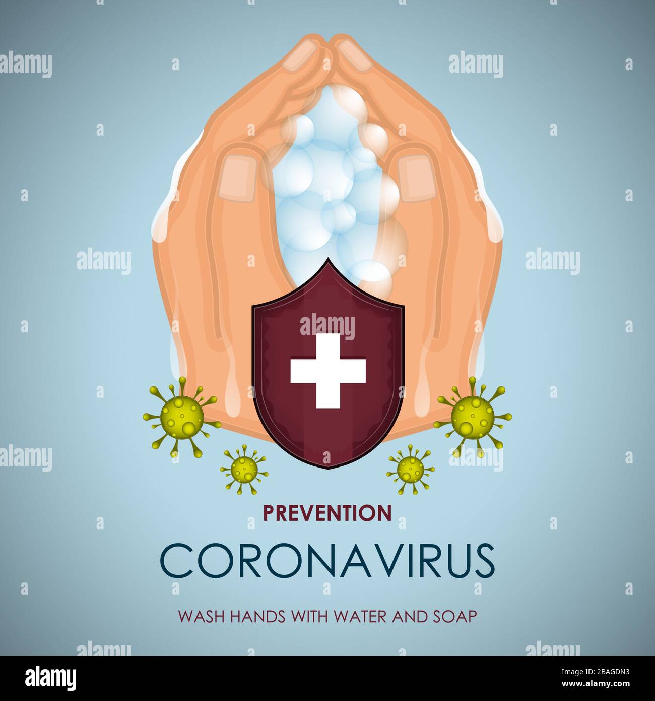 Coronavirus prevention poster Stock Vector Image & Art - Alamy