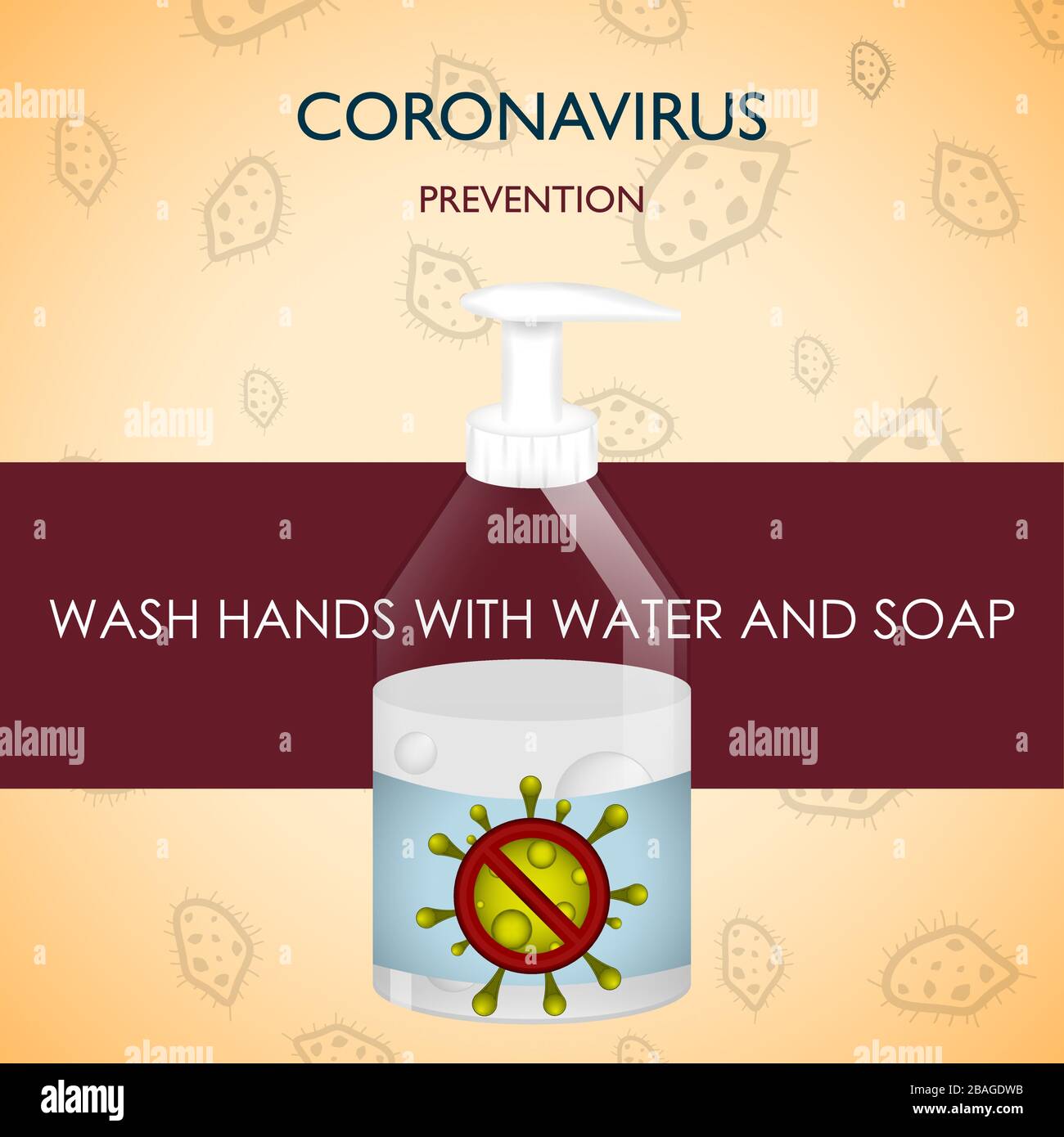 Coronavirus prevention poster Stock Vector Image & Art - Alamy