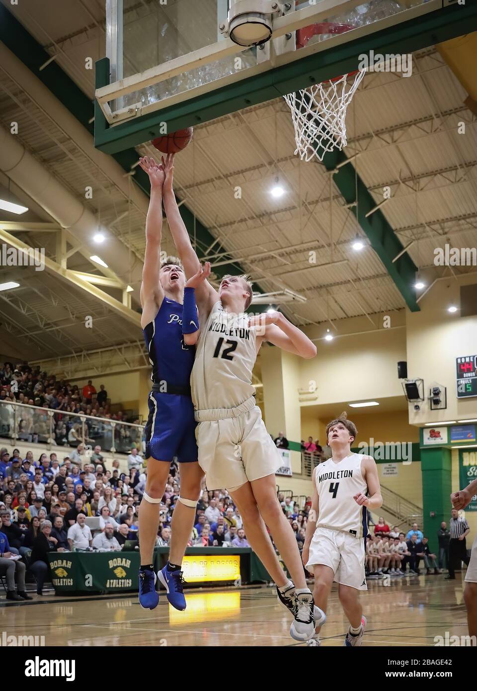 Preston Vs Middleton High School Basketball Action In Boise Idaho Stock Photo Alamy