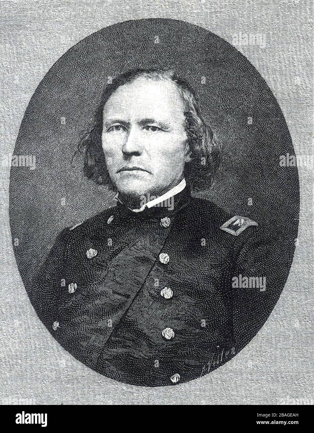 KIT CARSON (1809-1868) American frontiersman as a US Army officer Stock Photo