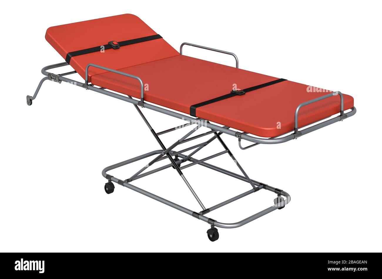 Ambulance medical stretcher, 3D rendering isolated on white background Stock Photo Alamy