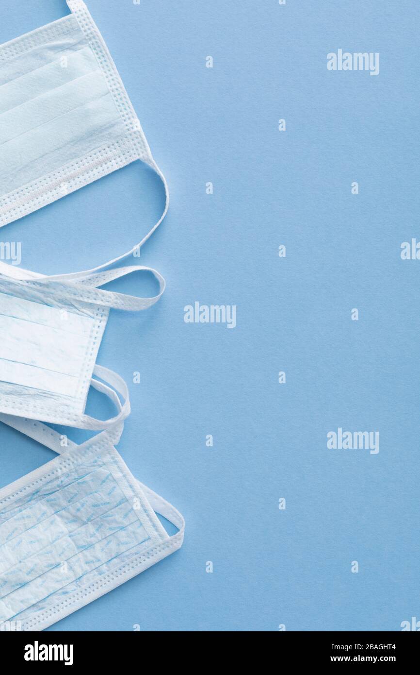 Blue surgical face masks hi-res stock photography and images - Alamy
