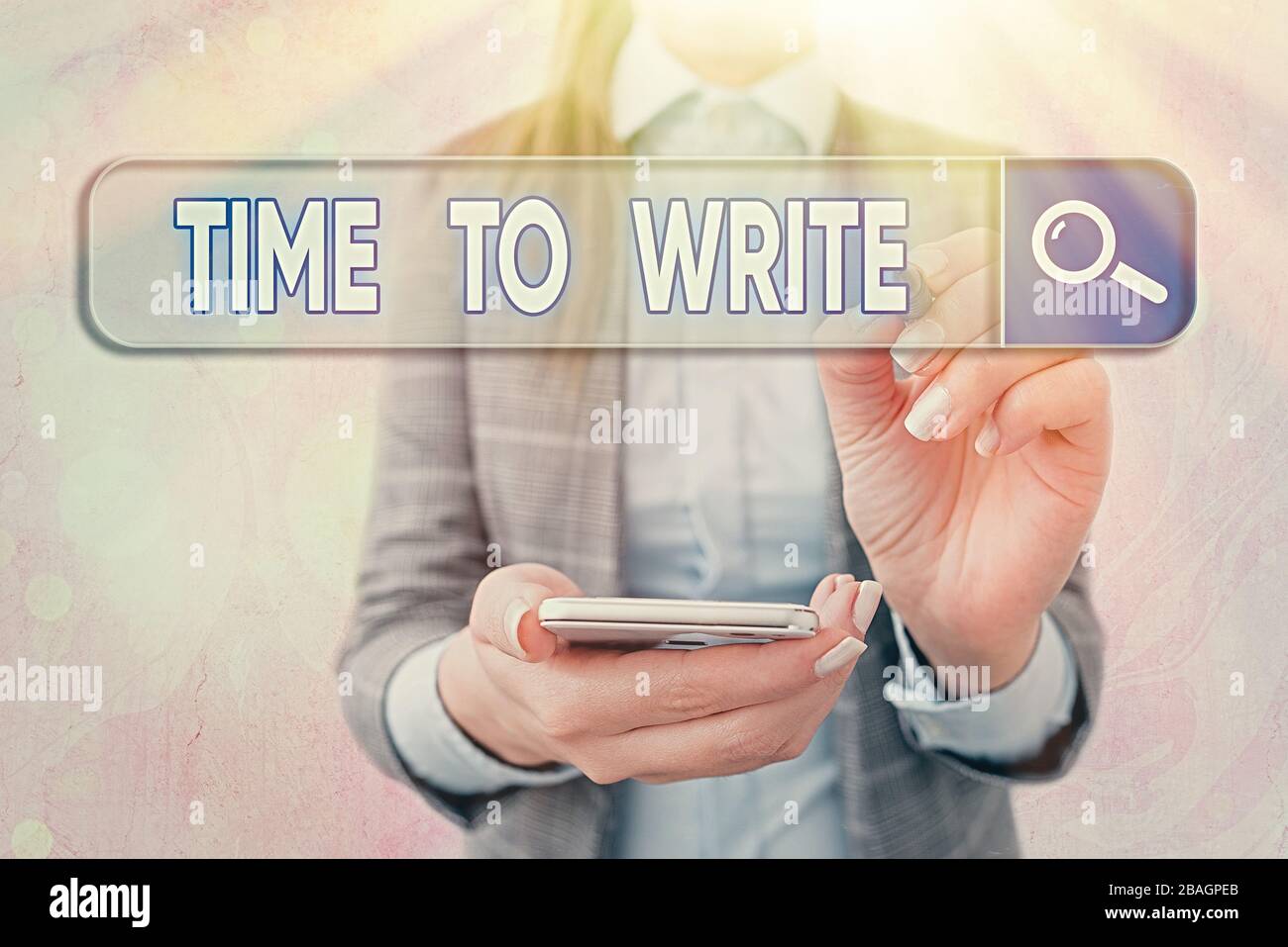 Text sign showing Time To Write. Business photo text to record ...