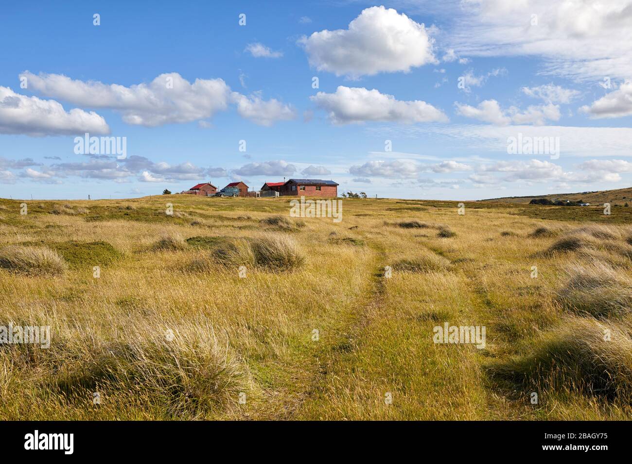 Darwin Harbour, Darwin, East Falkland, Falkland Islands, Falklands Stock Photo