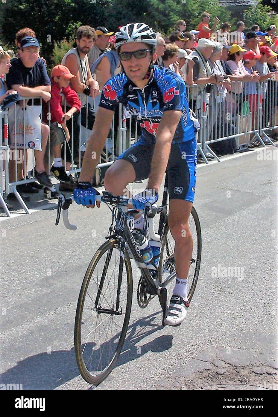 Marcos Serrano of Liberty Seguros during the Tour de France 2005, Etape 11 cycling race,Courchevel - Briançon (192 Km) on JULY 11, 2005 in Courchevel  , France - Photo Laurent Lairys / DPPI Stock Photo