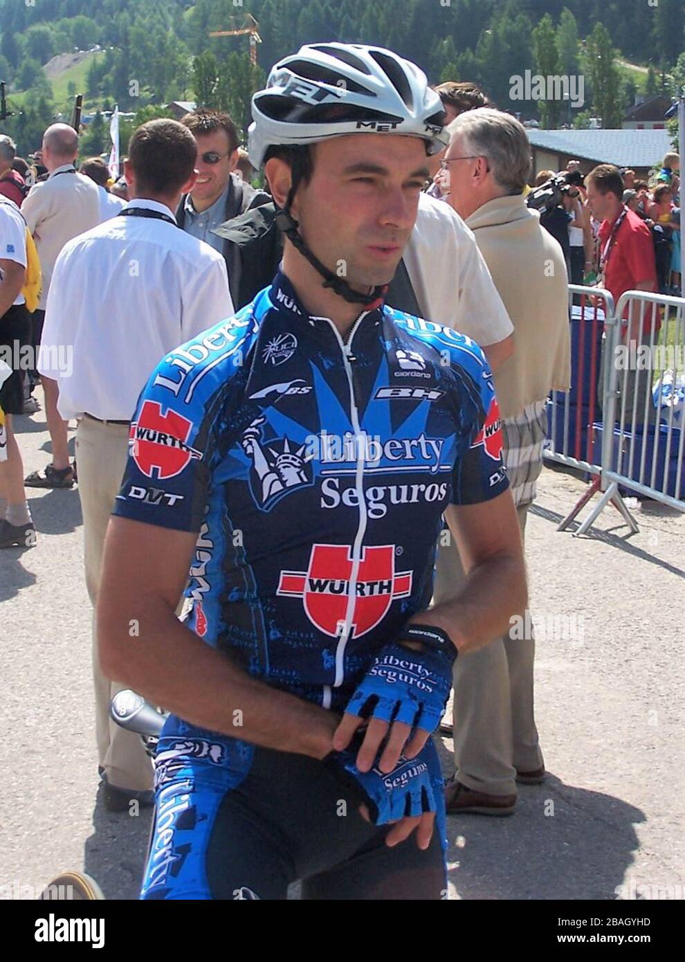 Ángel Vicioso of Liberty Seguros during the Tour de France 2005, Etape 11 cycling race,Courchevel - Briançon (192 Km) on JULY 11, 2005 in Courchevel  , France - Photo Laurent Lairys / DPPI Stock Photo