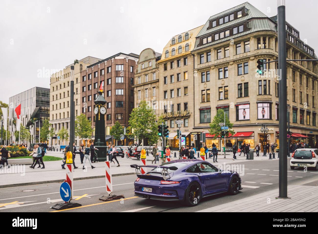 city and shopping streets around October 25, 2018 Dusseldorf, Germany. The theme of shopping in