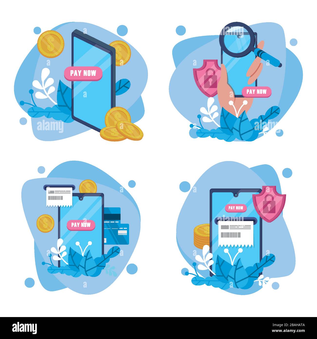 Banking online technology smartphones Stock Vector Images - Alamy