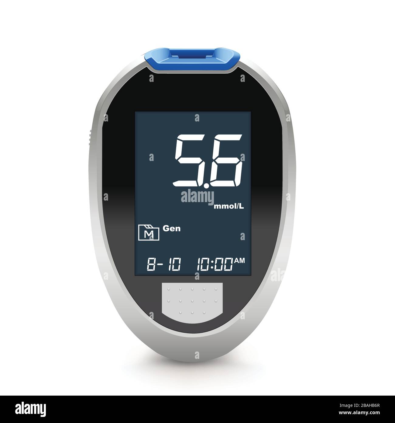 Realistic blood glucose testing device that shows sugar level in blood, diabetes tester device