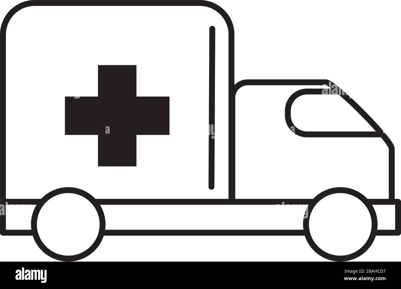 virus covid 19 pandemic emergency ambulance car vector illustration