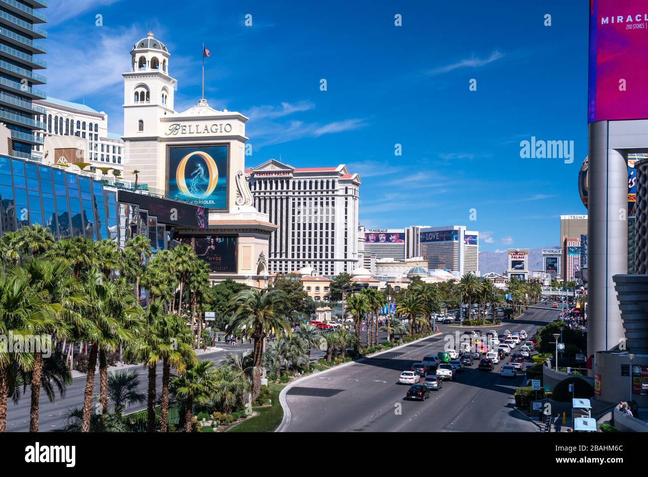 The Strip in Las Vegas, Nevada, USA. Stock Photo