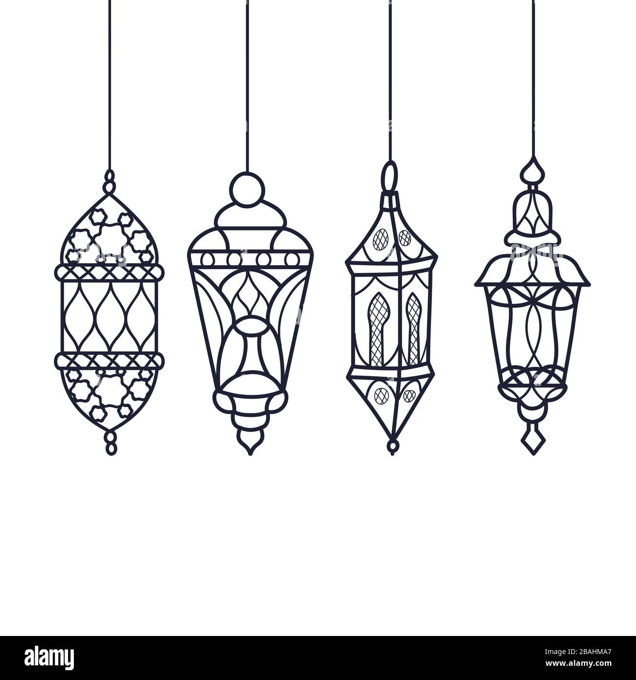 Ramadan celebration vintage engraved illustration, lantern hand drawn Stock  Vector Image & Art - Alamy