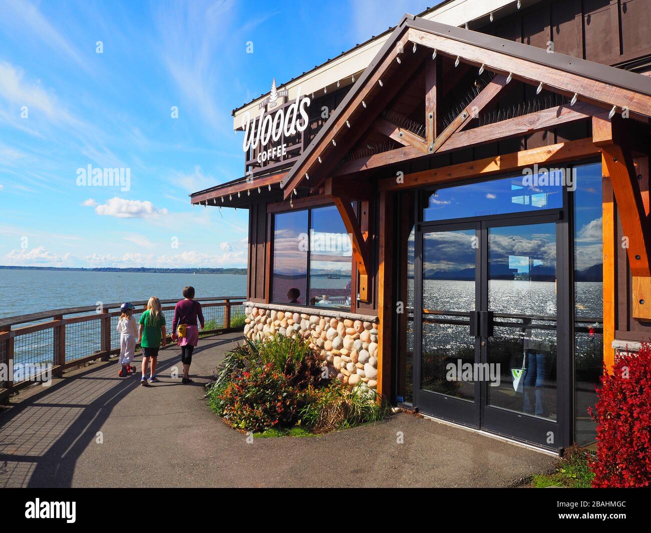 Woods Coffee, Boulevard Park, Bellingham, Washington State, USA Stock Photo Alamy