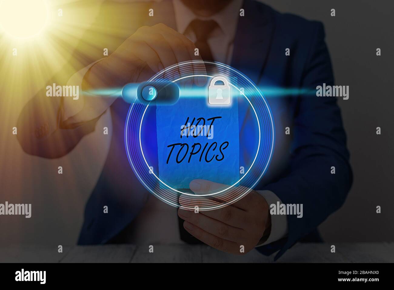 Word writing text Hot Topics. Business photo showcasing subject that a ...