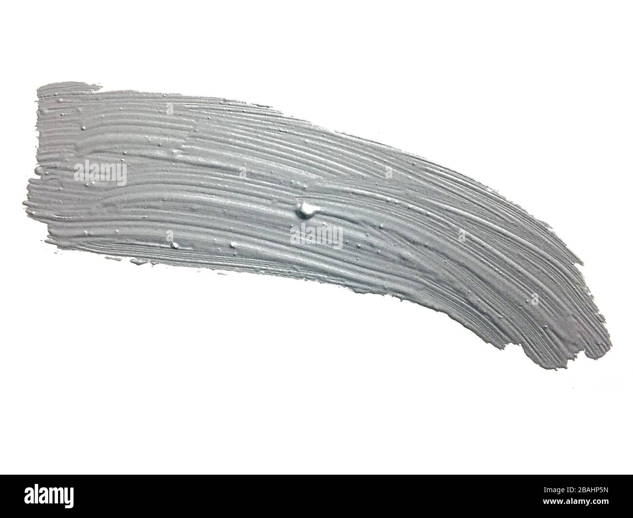 silver paint brush stroke Stock Photo Alamy