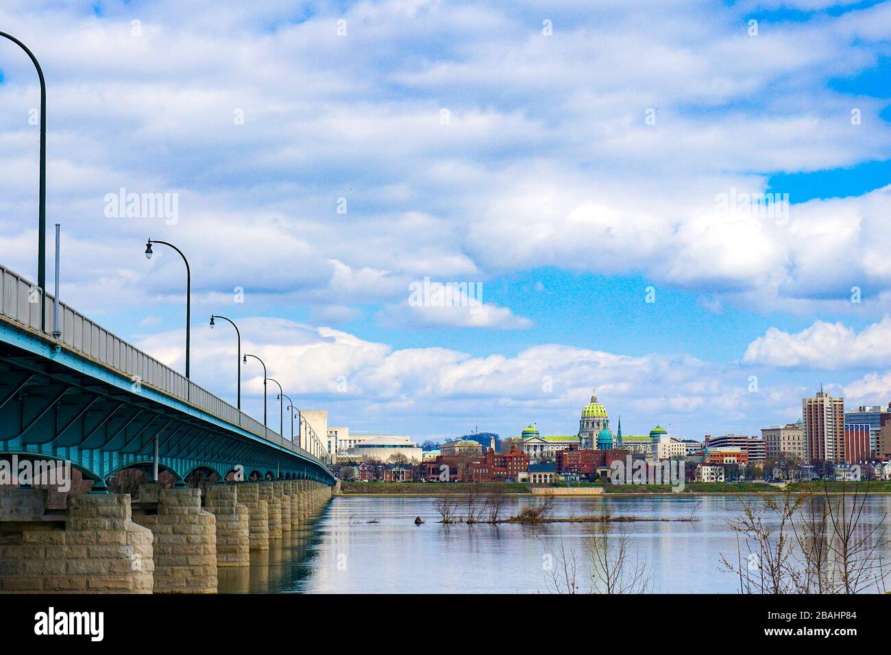 View of Downtown Harrisburg Stock Photo Alamy