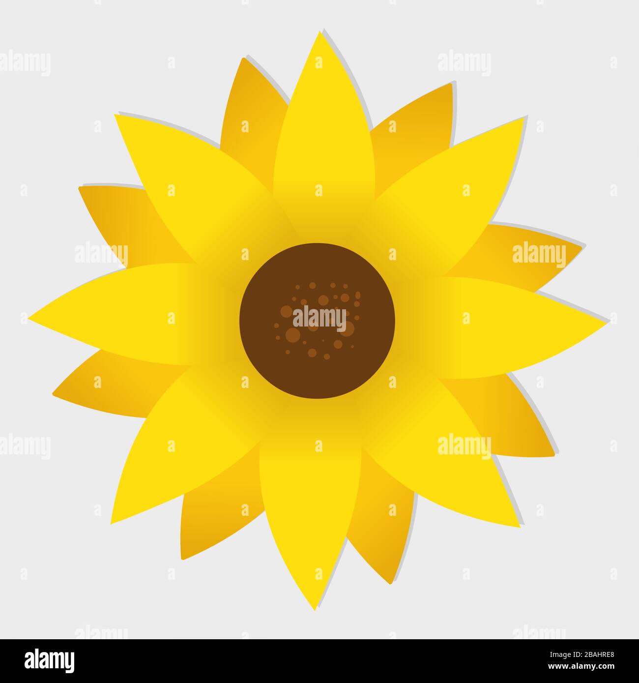 sunflower icon isolated vector illustration decoration Stock Vector