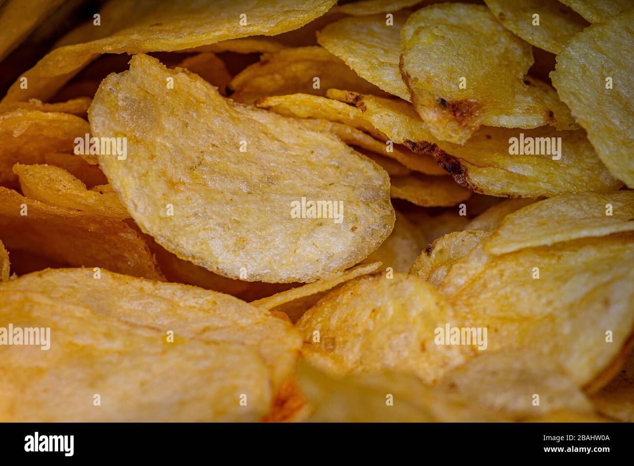 Chips in aluminum bag, food photography Stock Photo Alamy