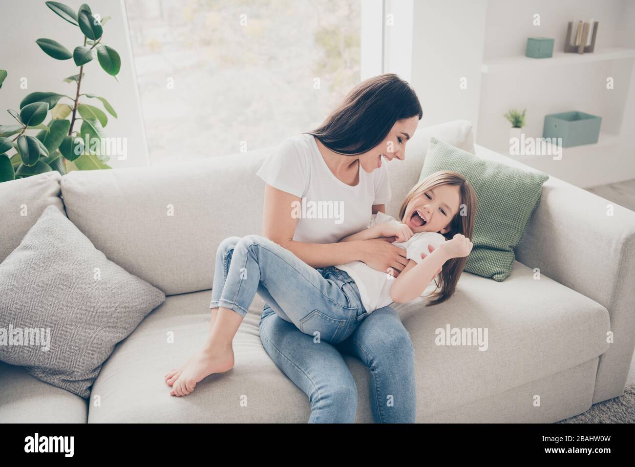 Happy mother child tickle play hi-res stock photography and images - Page 3  - Alamy