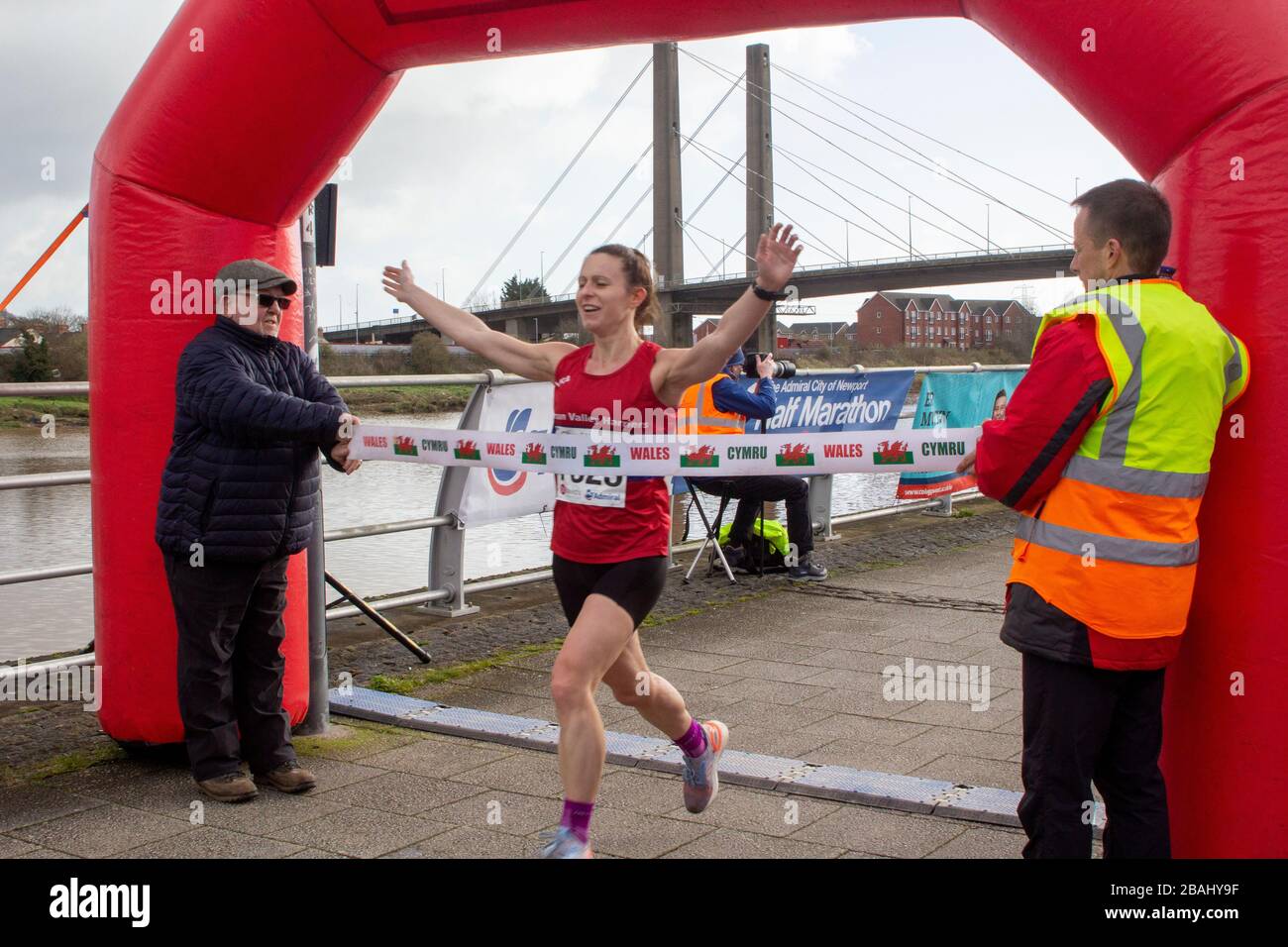 Newport, Cardiff. 1st March 2020. The Admiral city of Newport Half