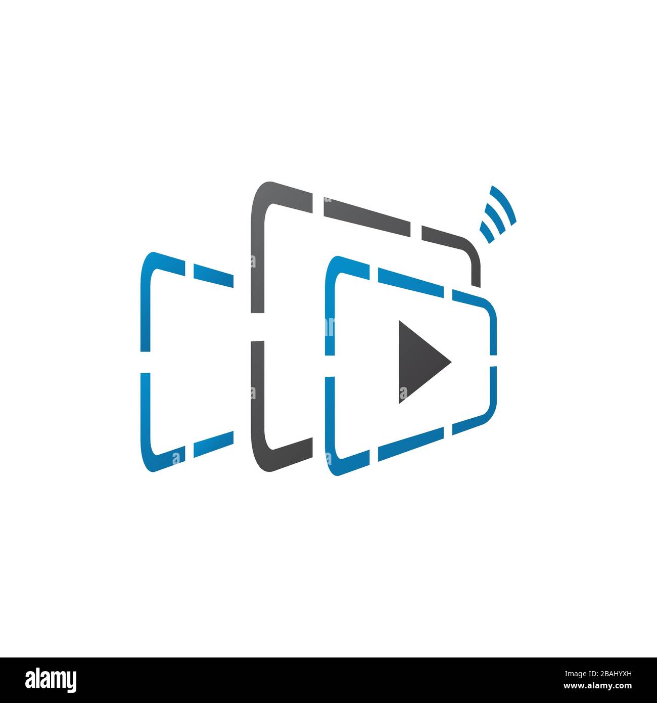 online video streaming logo. film production company vector illustratio  Stock Vector Image & Art - Alamy