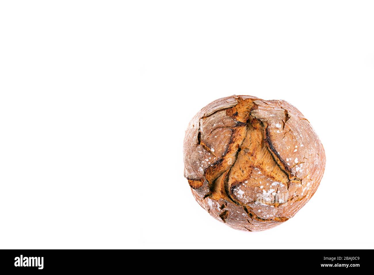 freshly bread isolated on white background Stock Photo - Alamy