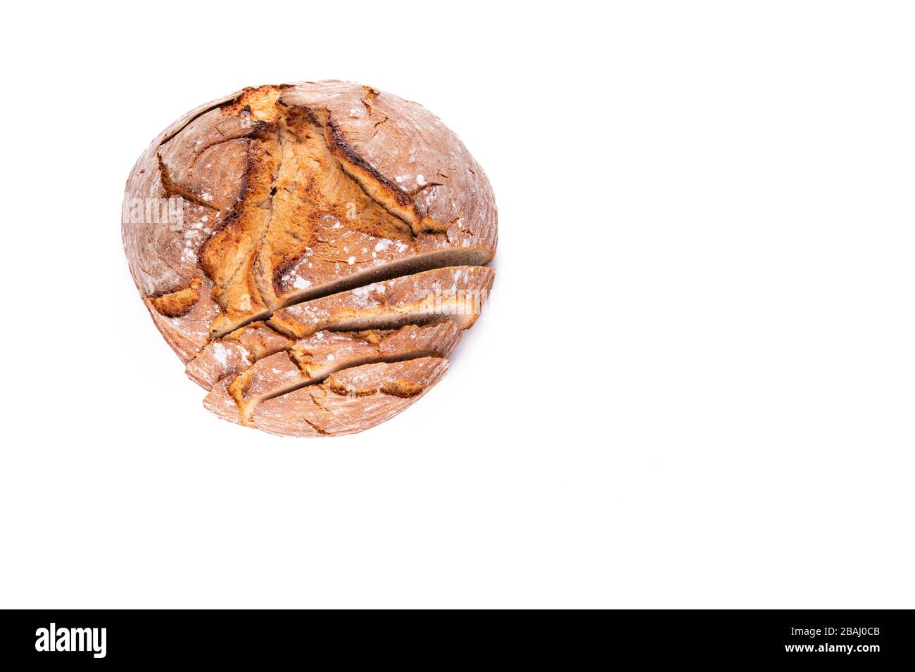 freshly bread isolated on white background Stock Photo - Alamy
