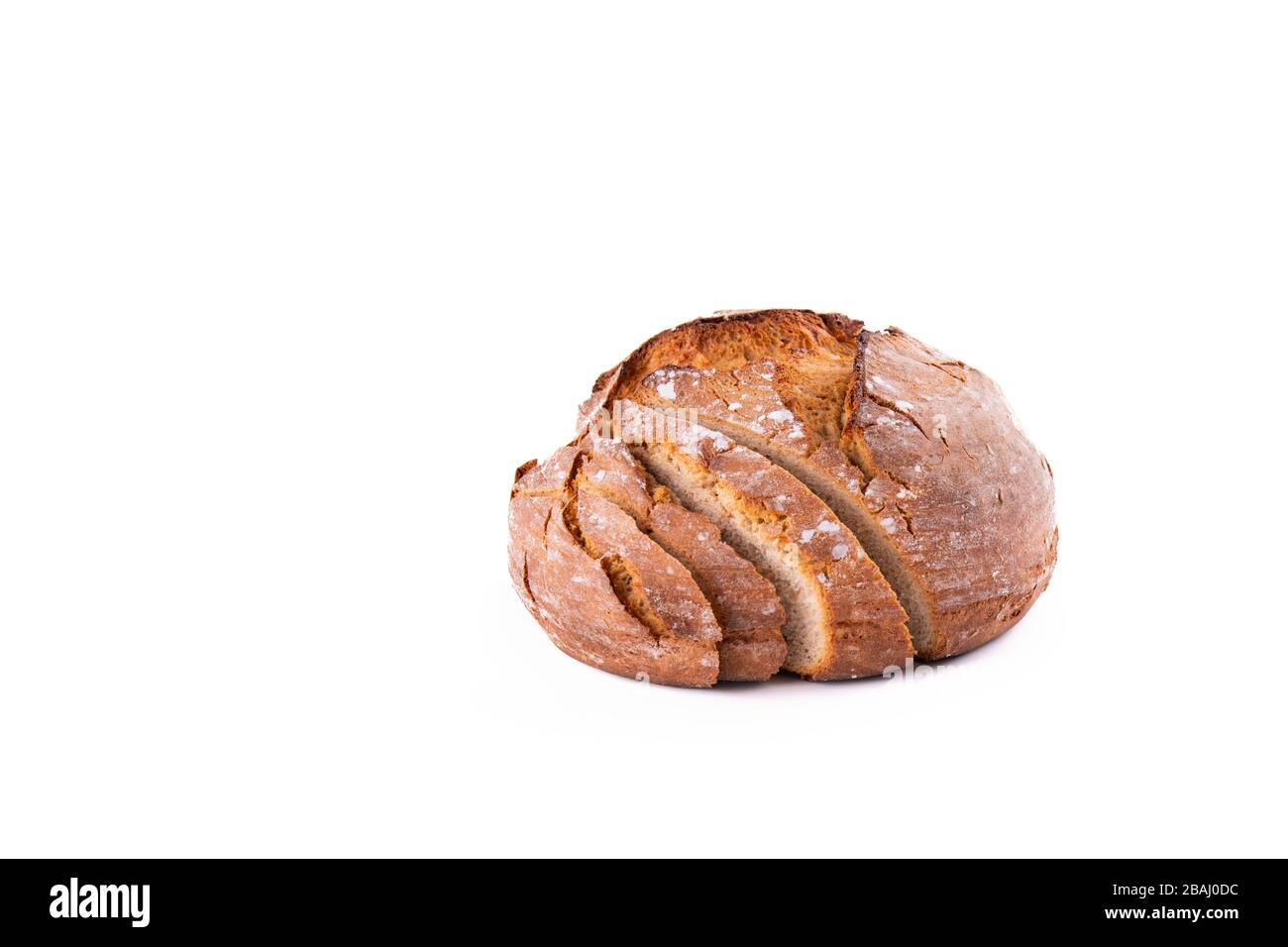freshly bread isolated on white background Stock Photo
