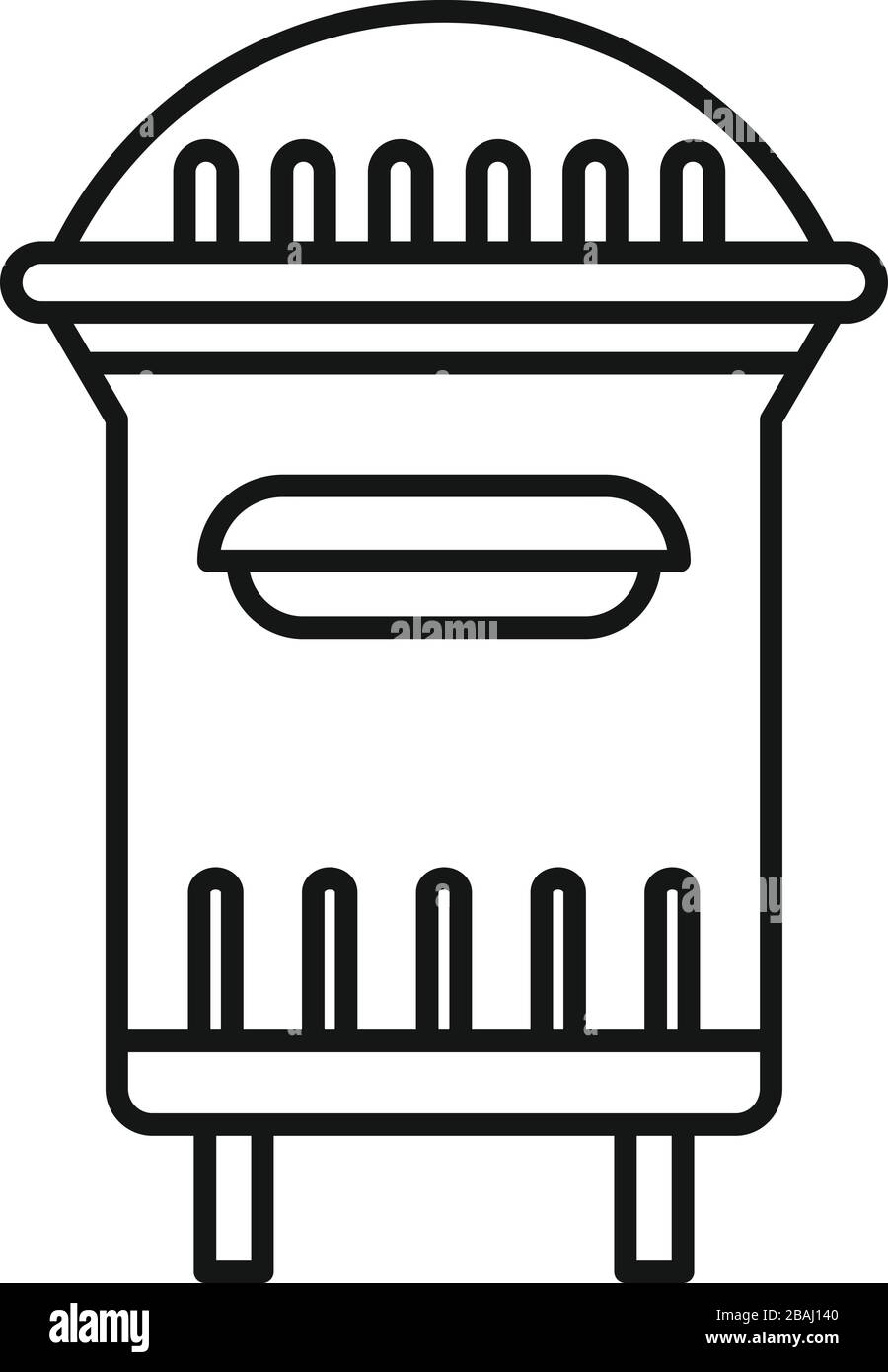 London street mailbox icon. Outline london street mailbox vector icon for web design isolated on white background Stock Vector