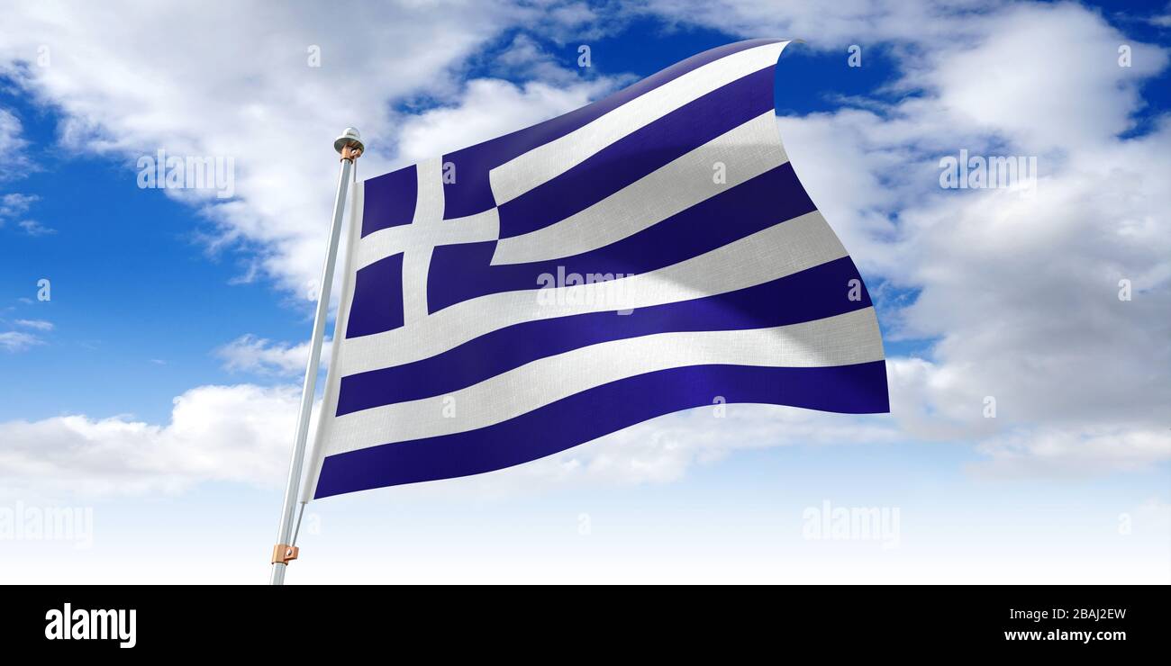 Aufkleber Griechenland Flagge & EU – 4 Stück Vinyl, Wetterfest, Für Auto & Mehr