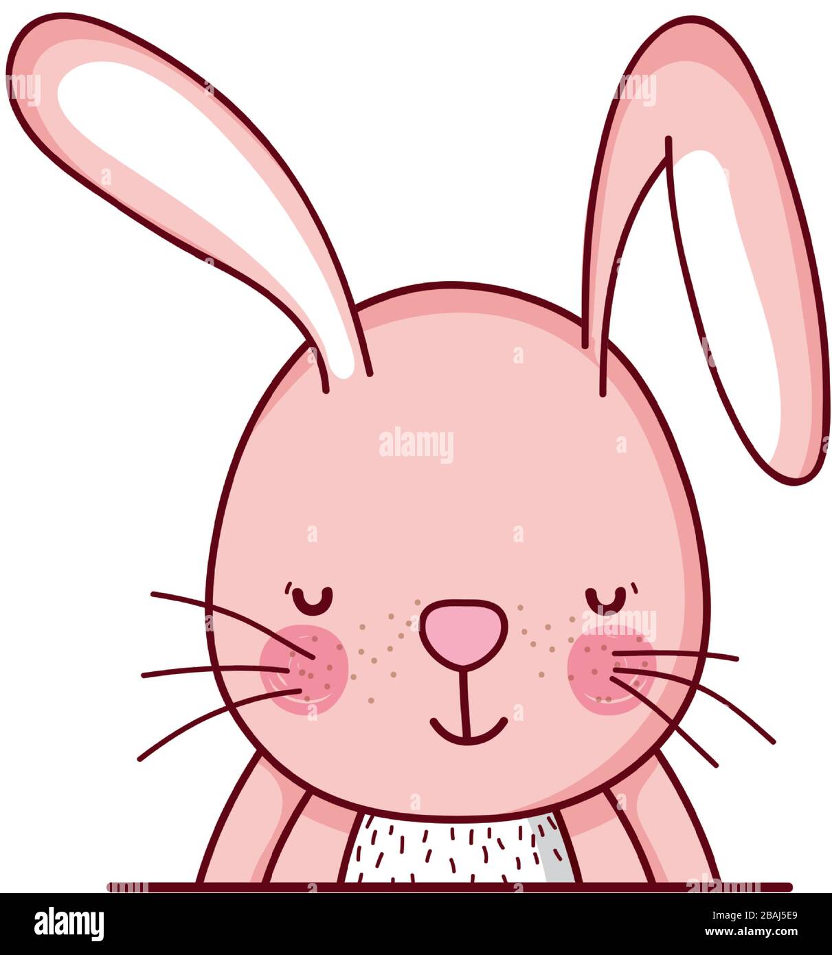 cute rabbit animal cartoon isolated icon design vector illustration ...