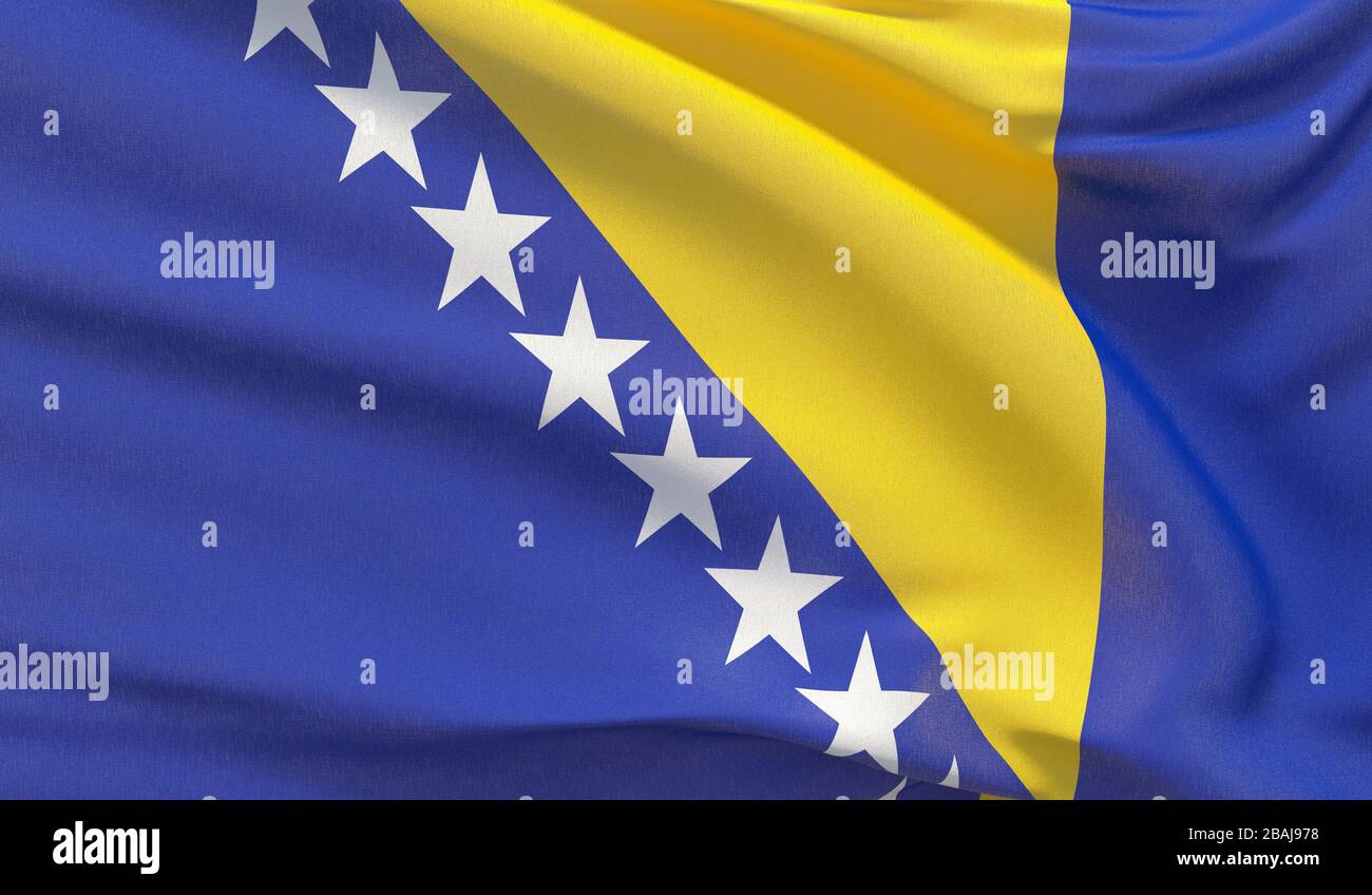 Bosnia herzegovinan flag hi-res stock photography and images - Alamy