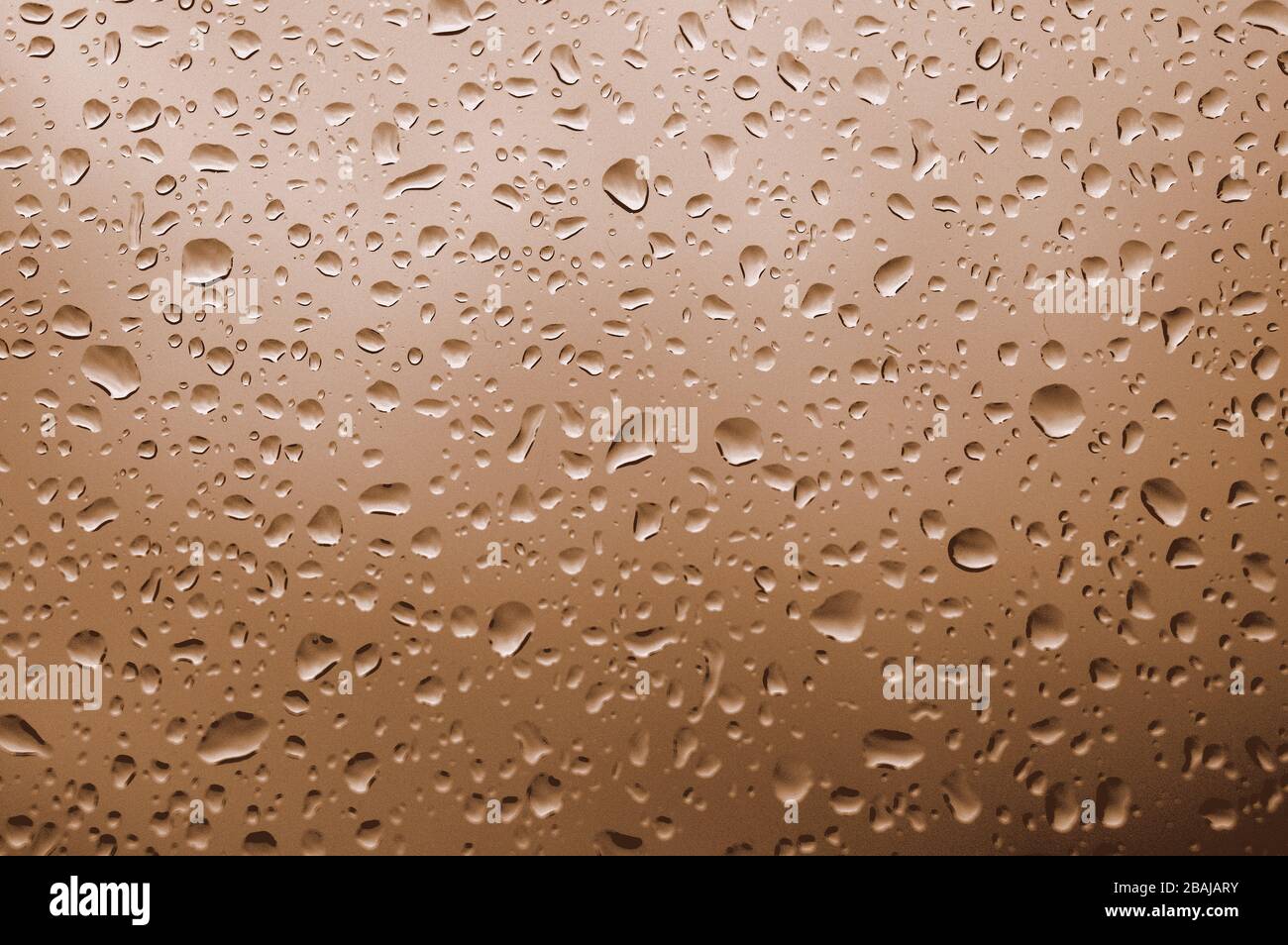 Rain drops on window glasses surface Stock Photo