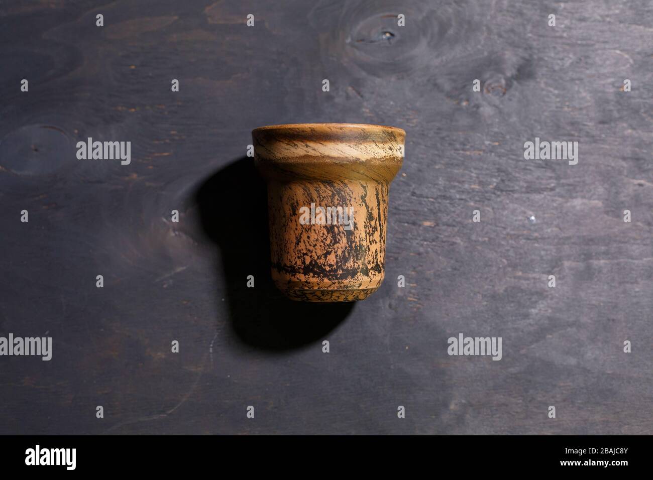 Hookah bowl without tobacco on a gray background Stock Photo Alamy