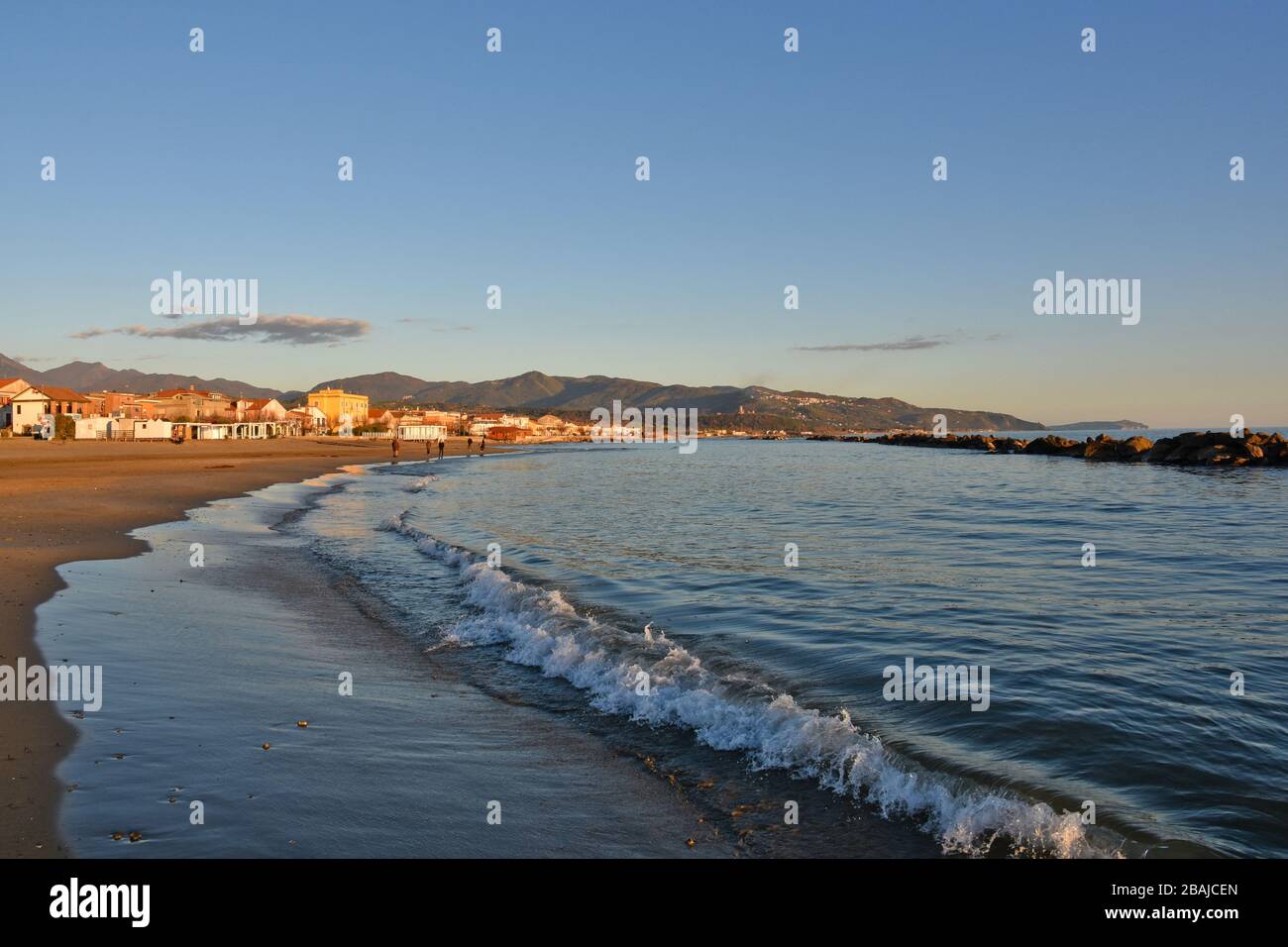 A beach in the Cilento region in Italy Stock Photo
