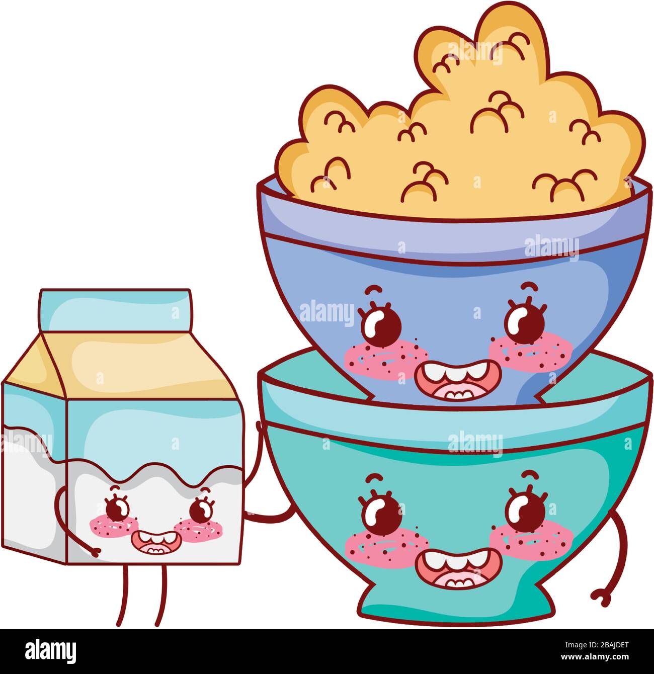 Breakfast Cereal Box Cartoon High Resolution Stock Photography and