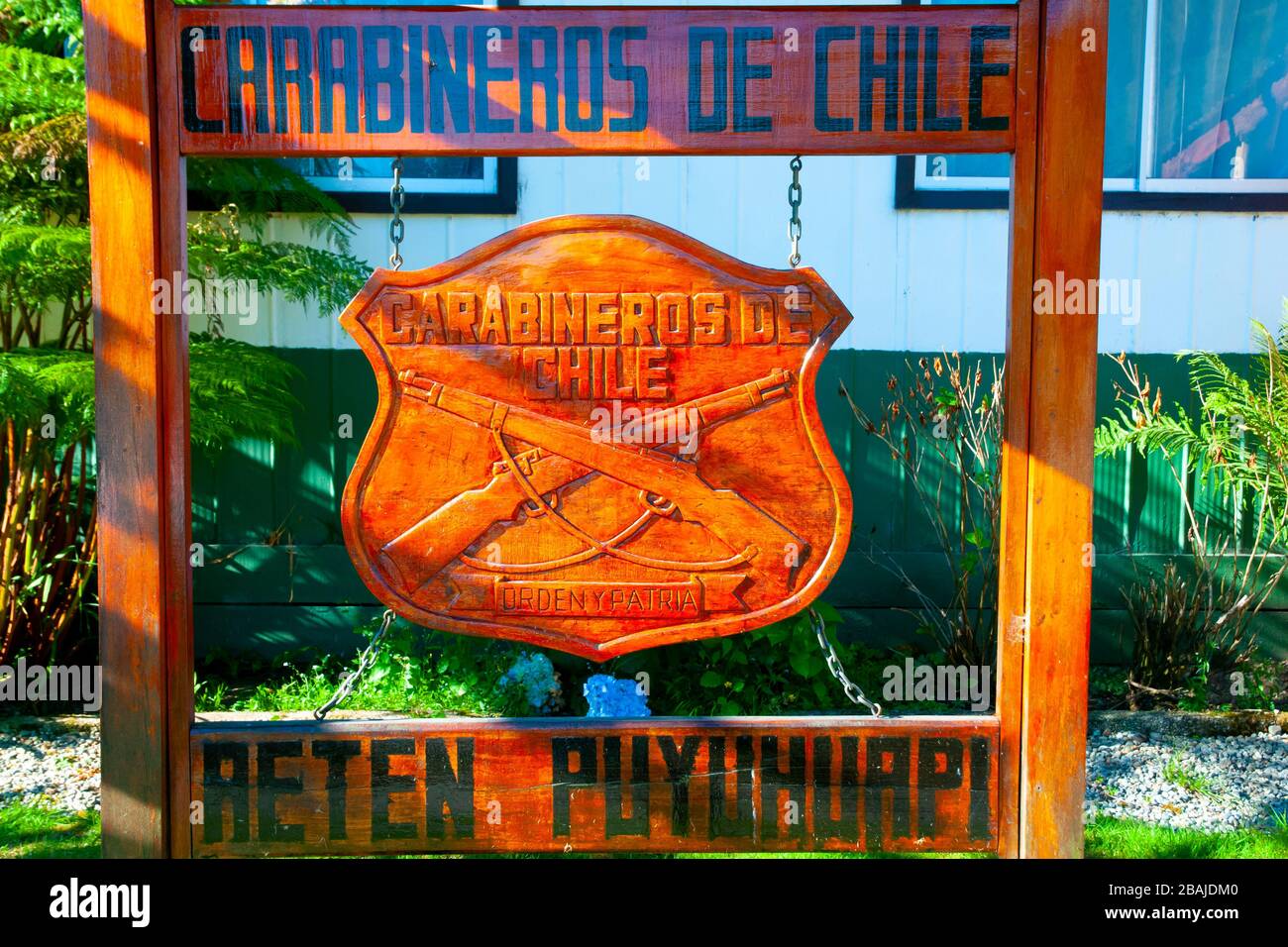 Carabineros Chilean Police Station - Chile Stock Photo