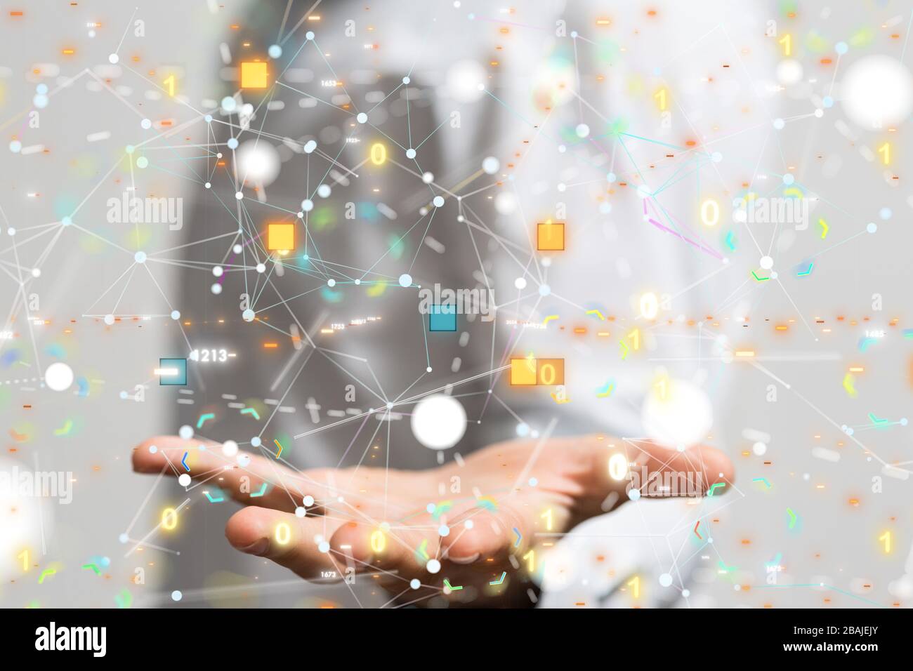 data code binary concept 3d Stock Photo