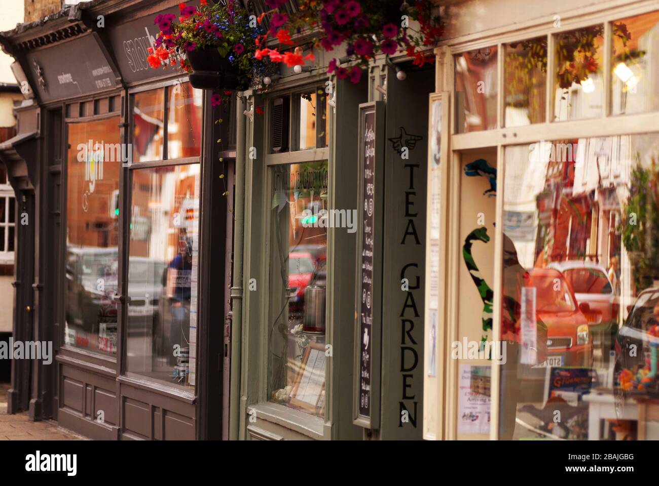 Shops on Gillygate, York Stock Photo Alamy