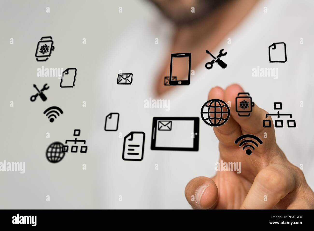computering cloud computing and files Stock Photo