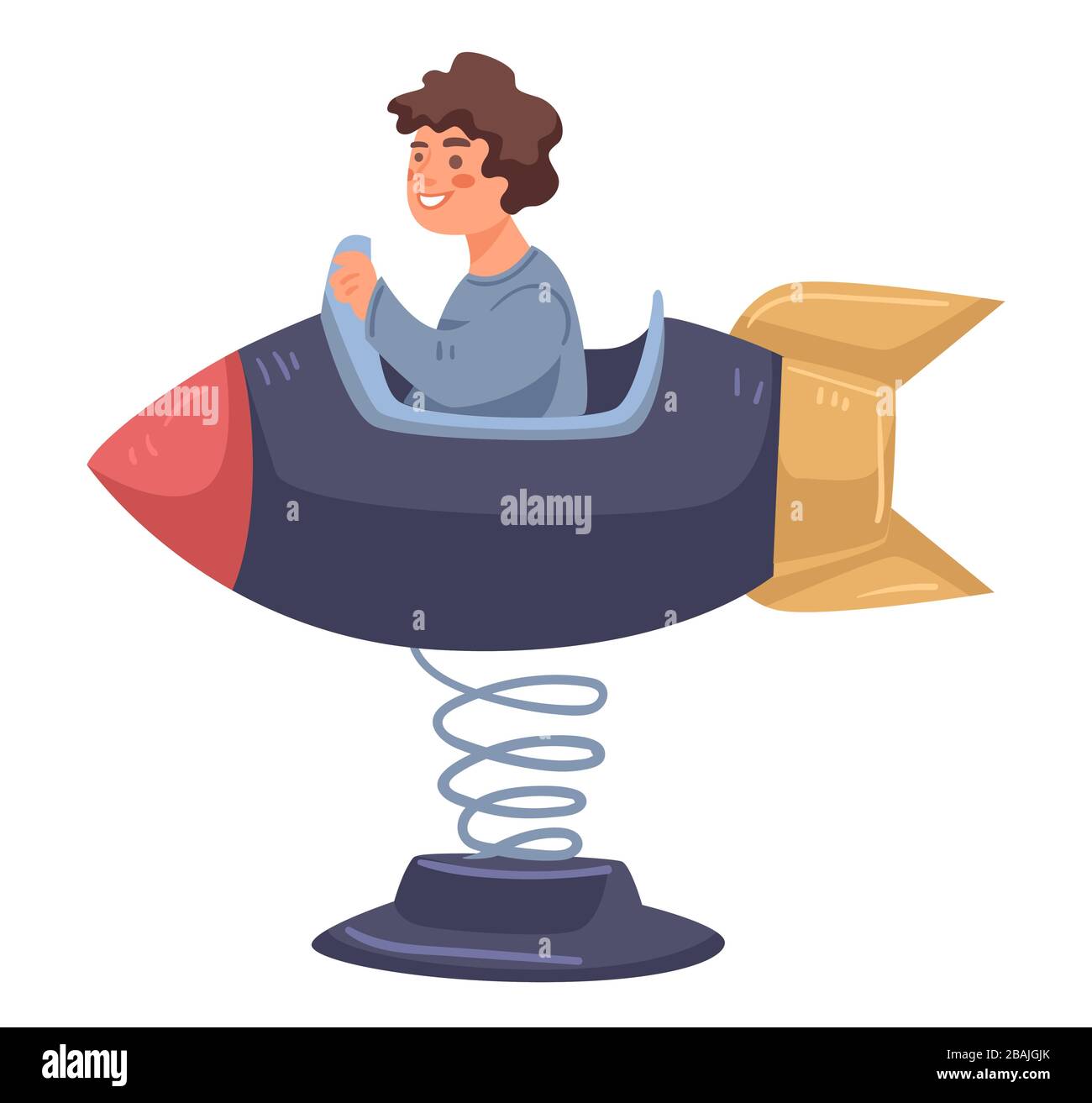 Fairground rocket Stock Vector Images - Alamy
