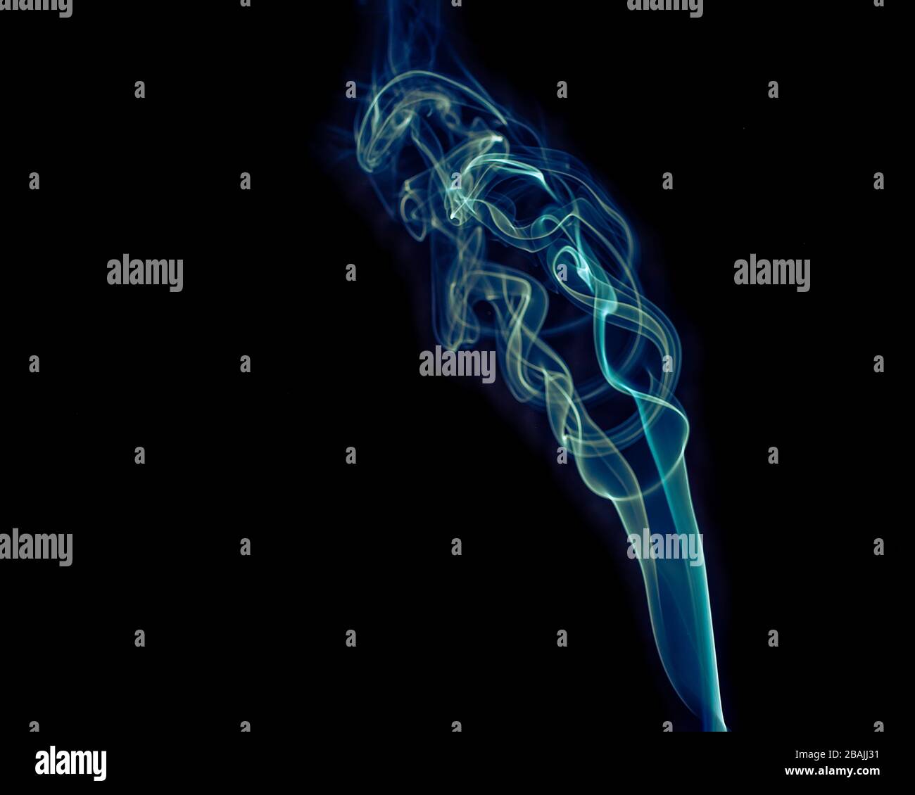 colored smoke with white background Stock Photo